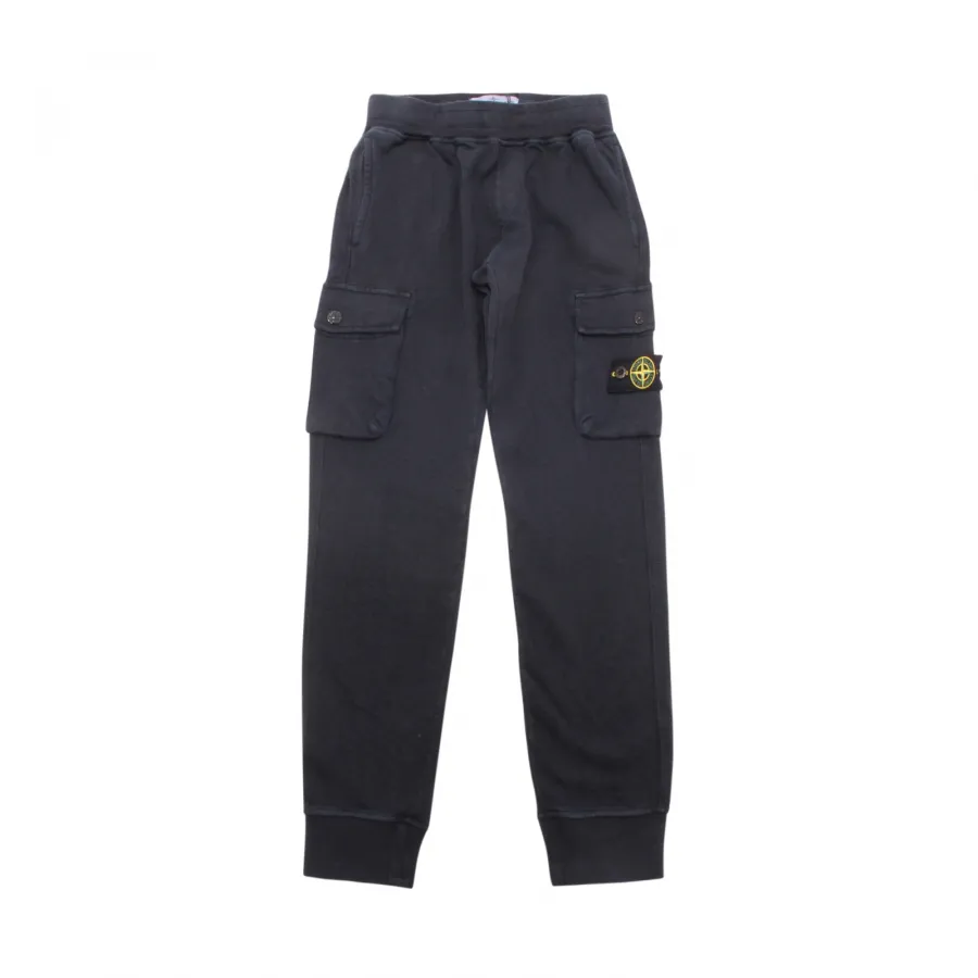 5101AQ pantalone tuta cargo bimbo STONE ISLAND boy kids sweatpants blue