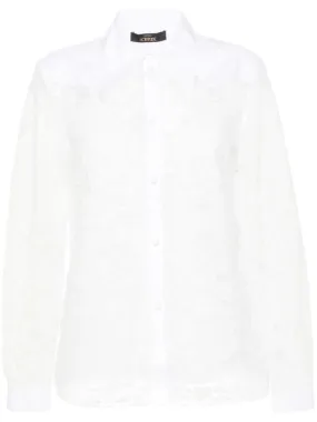 `Actitude` Embroidered Organdy Shirt