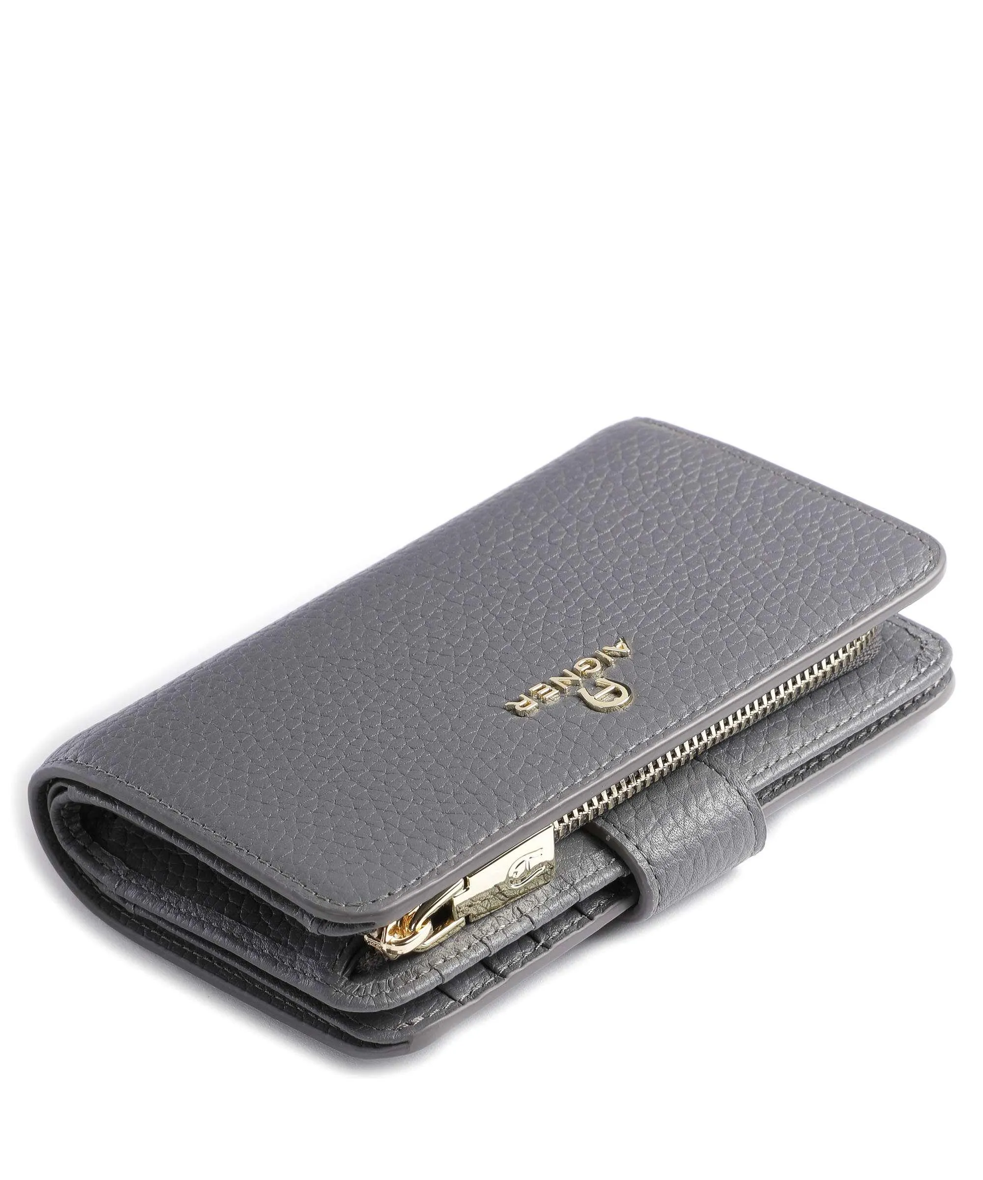  Aigner Ivy Portafoglio pelle di vacchetta grana grigio scuro  