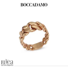 Anello grumetta piccola a fascia placcato oro rosa    