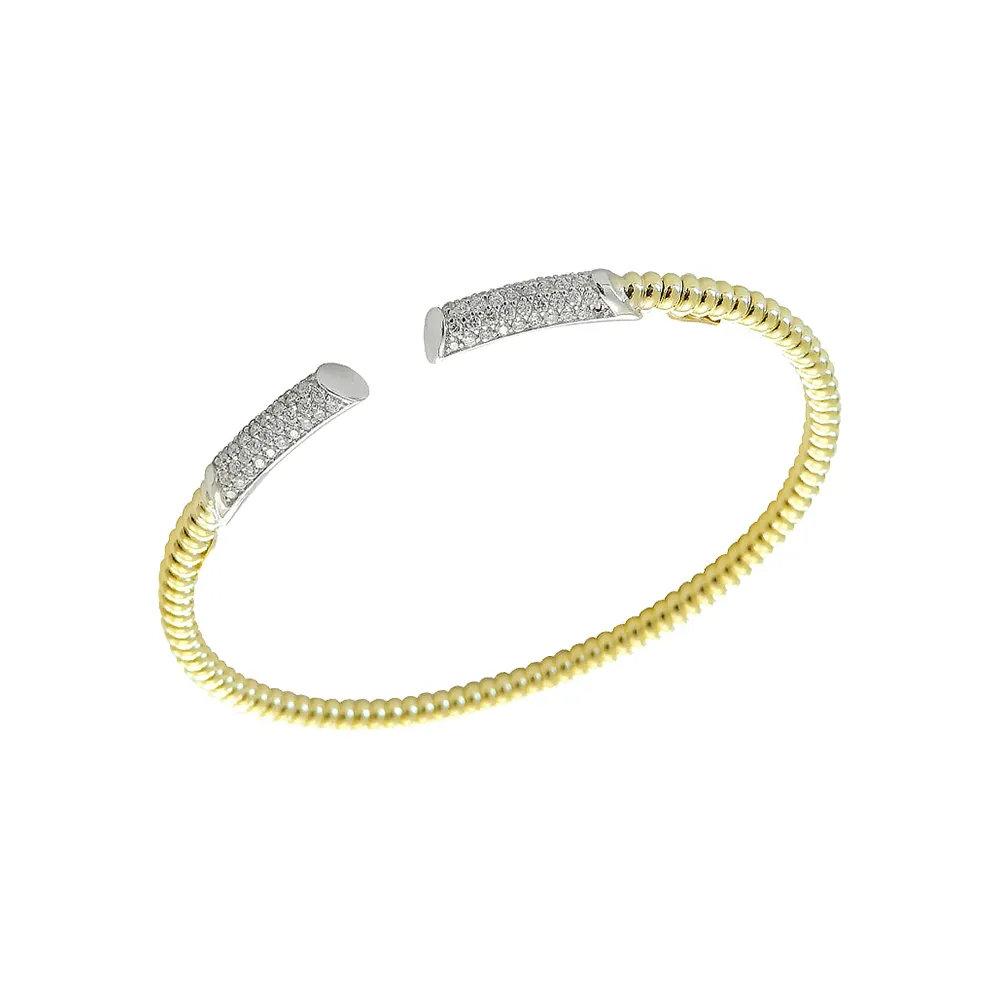 Bracciale Bangle da Donna in Oro Giallo con Diamanti – 5629/B