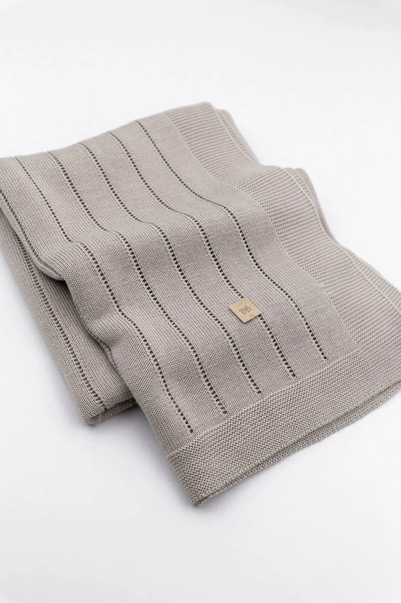 Copertina Righe Knitted - CAMMELLO 331