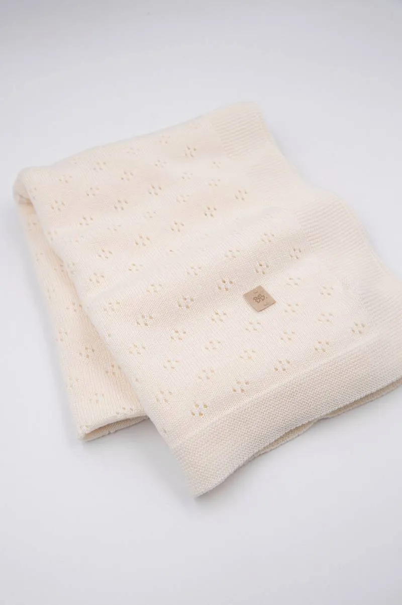 Copertina Traforata Knitted - BIANCO 31