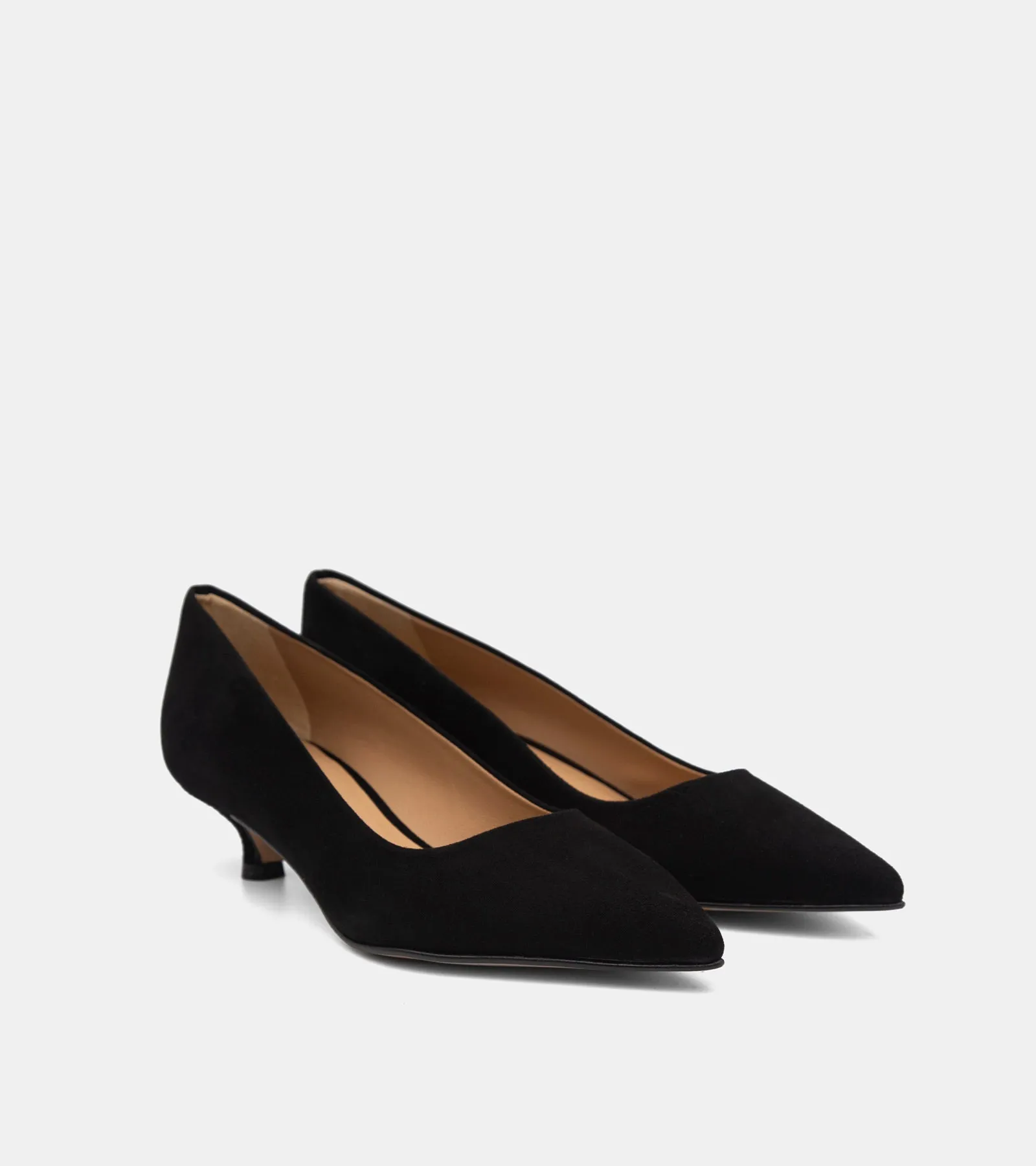 DECOLLETE CAMOSCIO NERO