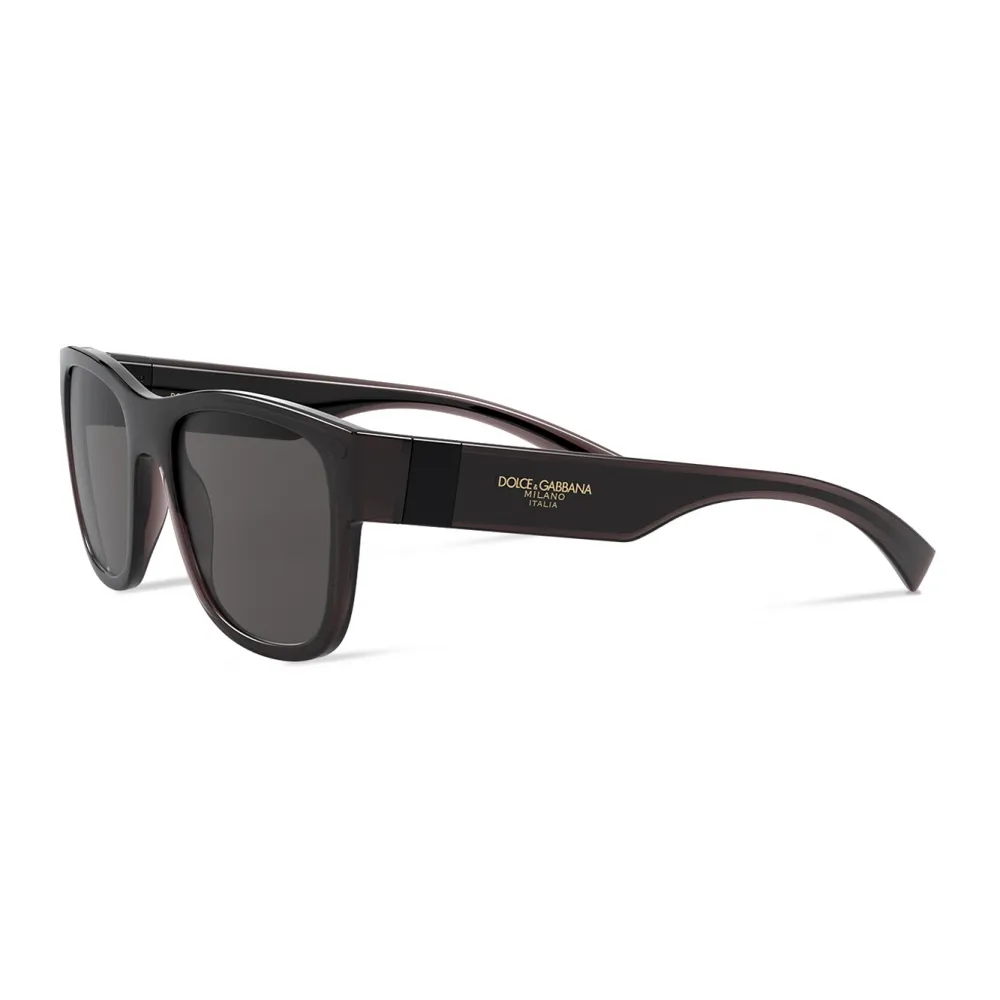 Dolce & Gabbana - Occhiale da Sole Step Injection - Grigio Nero - Dolce & Gabbana Eyewear