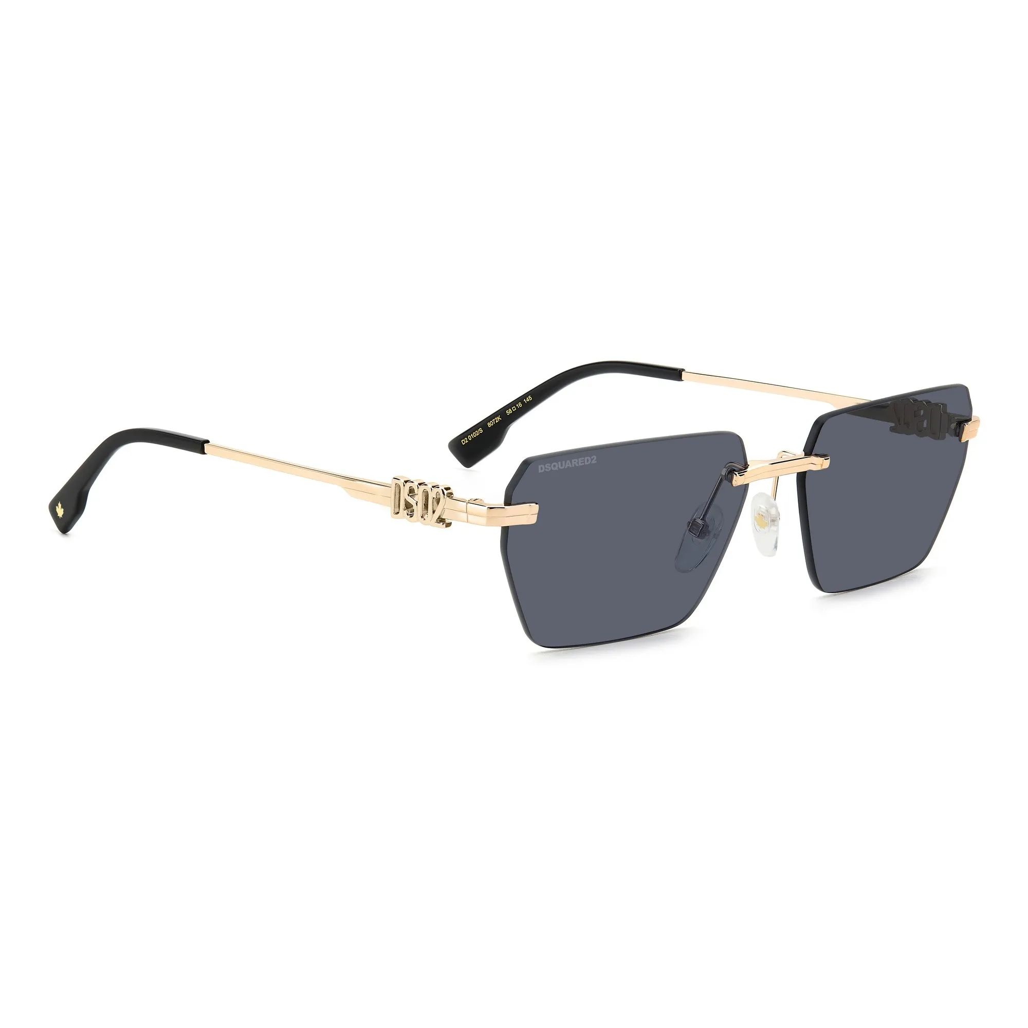   Dsquared2 D2 0102/S - 807 2K Nero | Occhiale Da Sole Uomo 