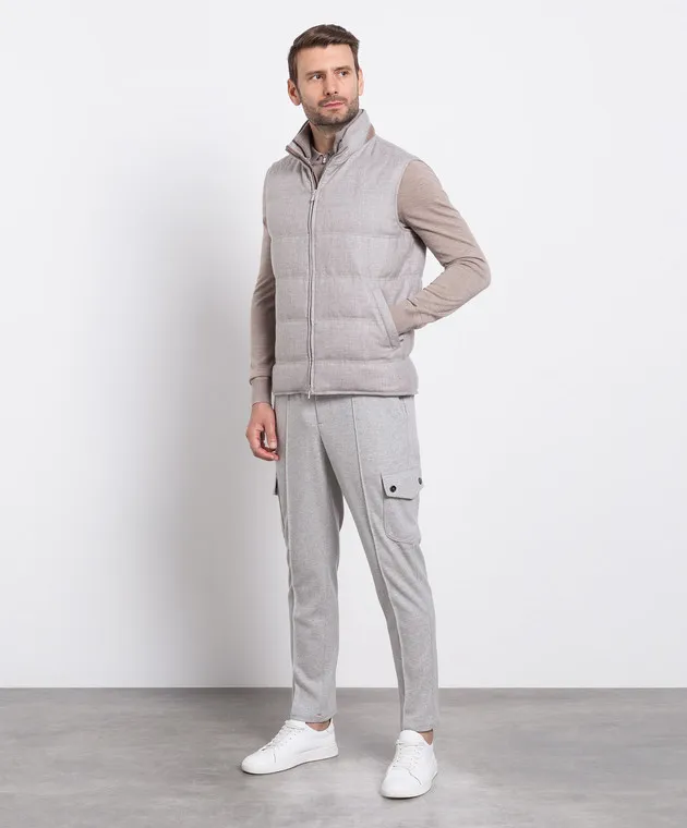 ISAIA Cargo grigio in lana e cashmere PNC02994720