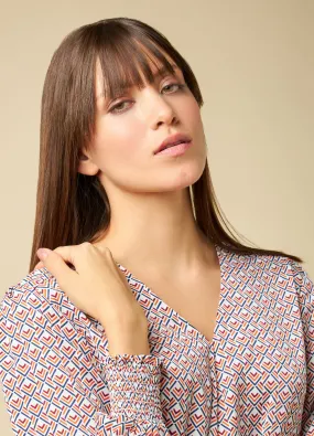 IWIE  Blusa con scollo a V donna