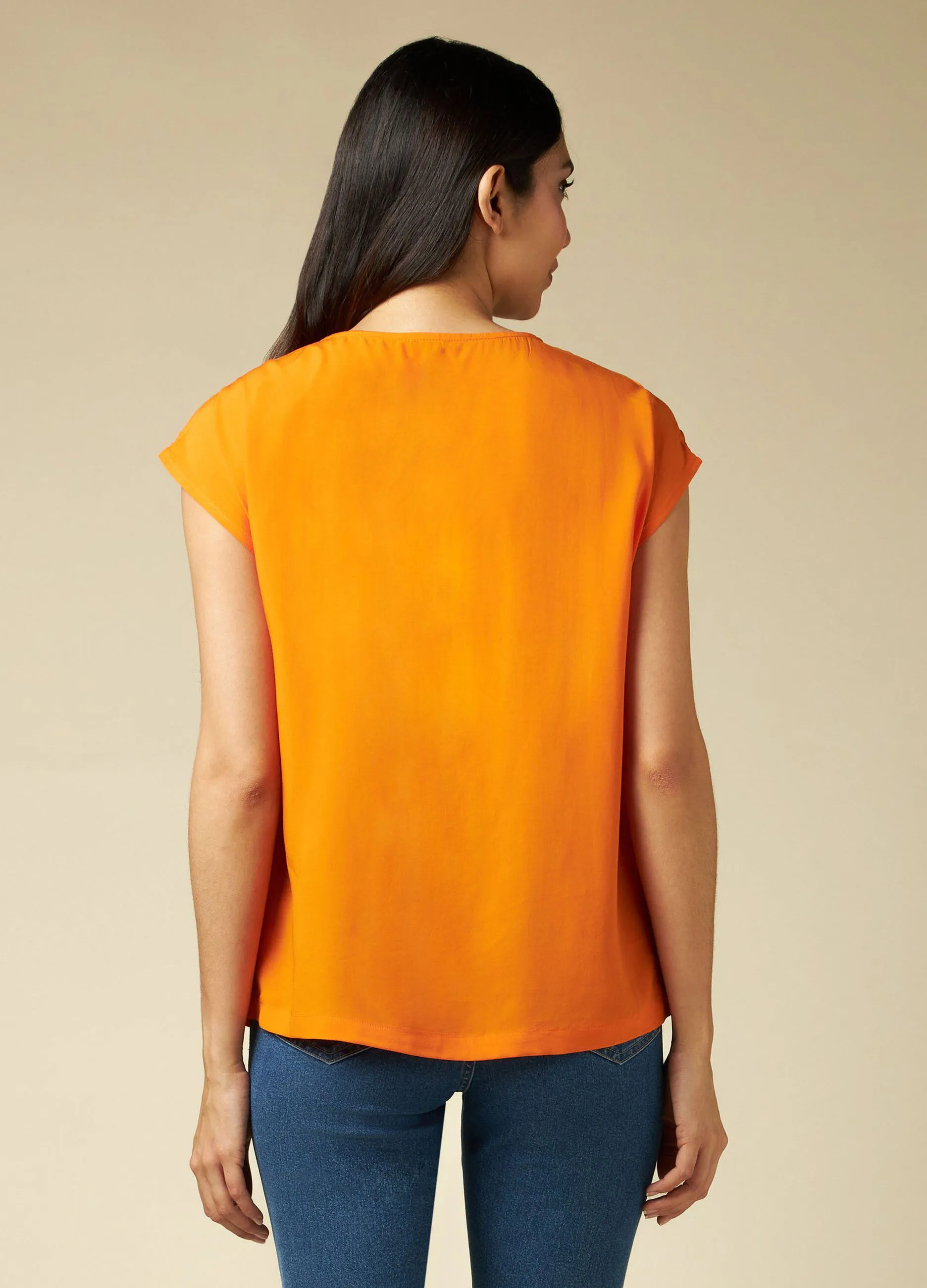 IWIE  Blusa smanicata con bottoni donna