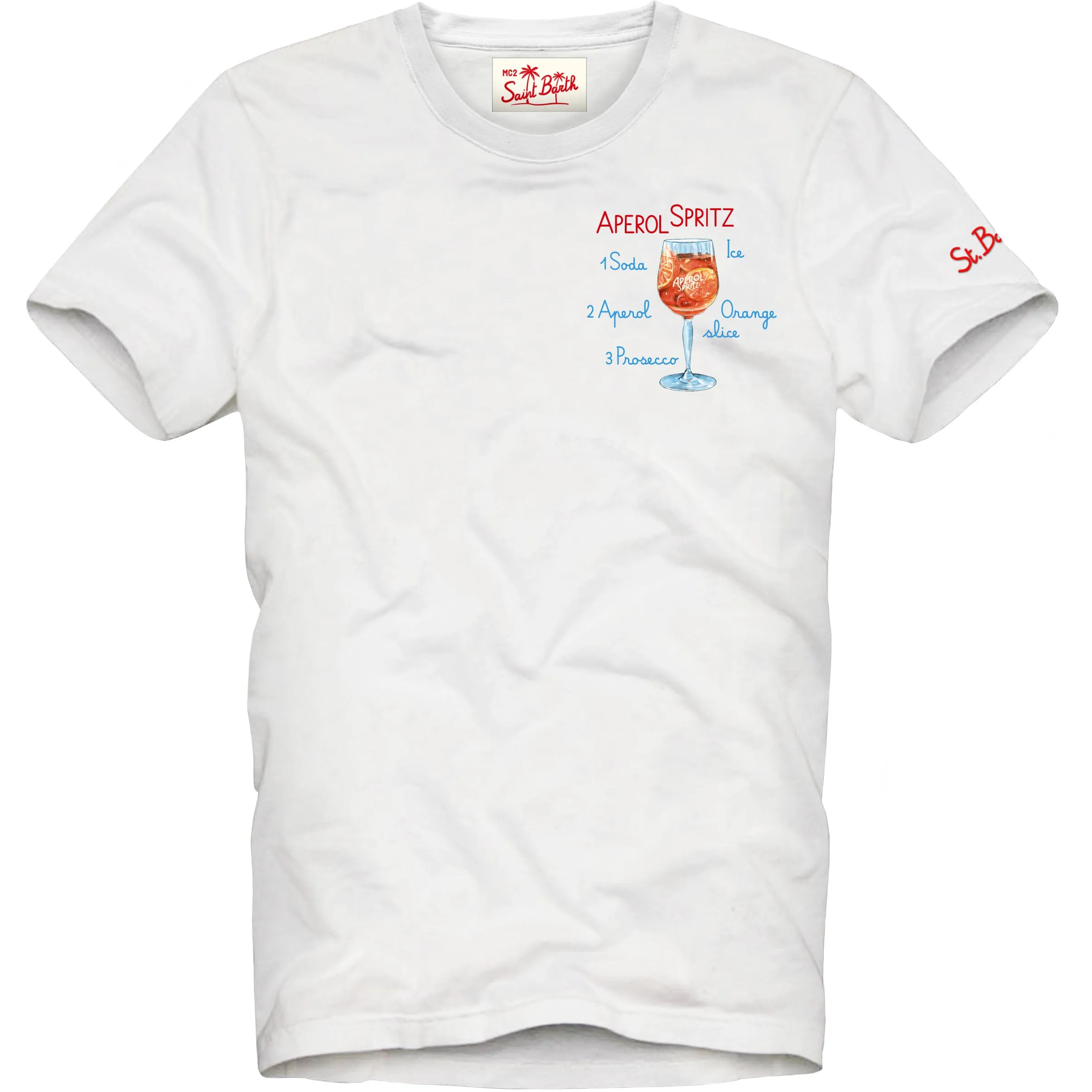 Mc2 Saint Barth Embroidery T-Shirt / White