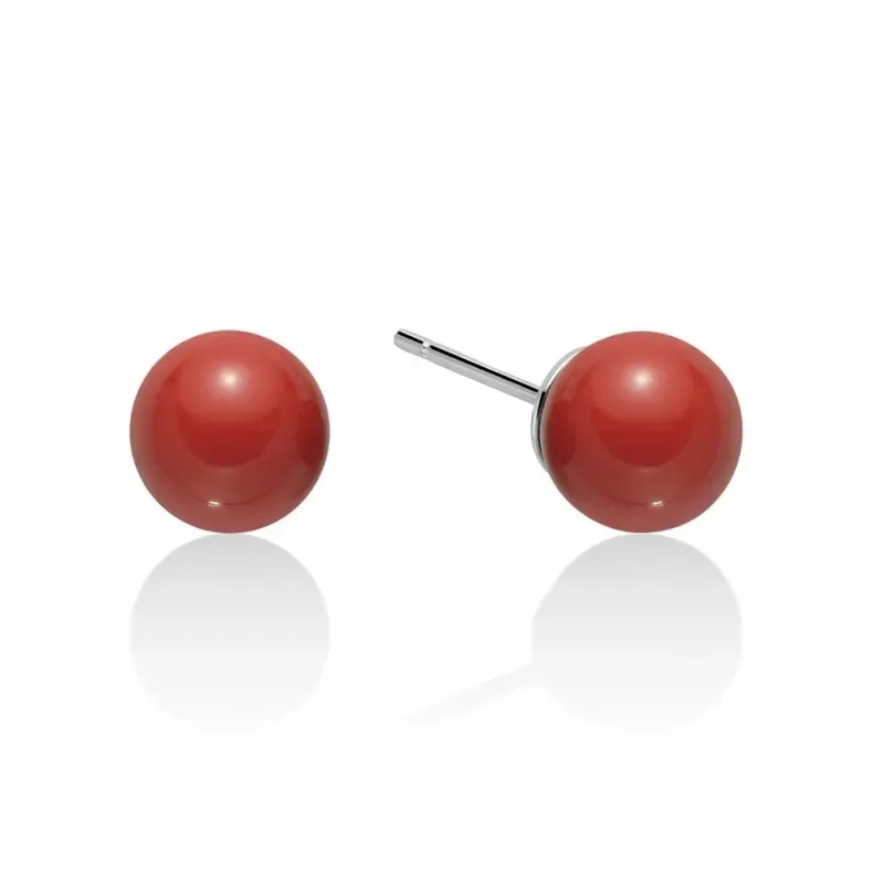 Miluna orecchini perla e corallo rosso PER2324