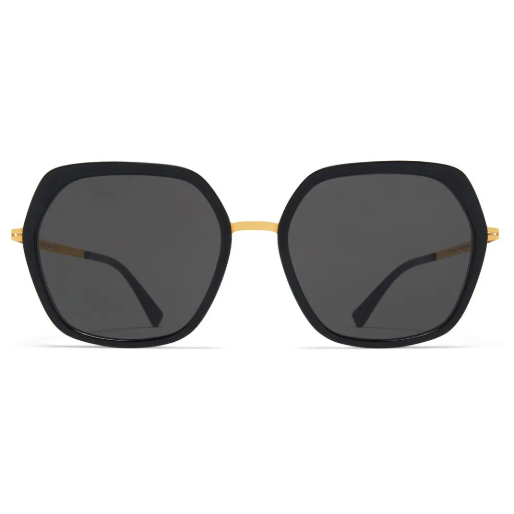 Mykita - Valda - Lite - Oro Nero Grigio Scuro - Metal Collection - Occhiali da Sole - Mykita Eyewear