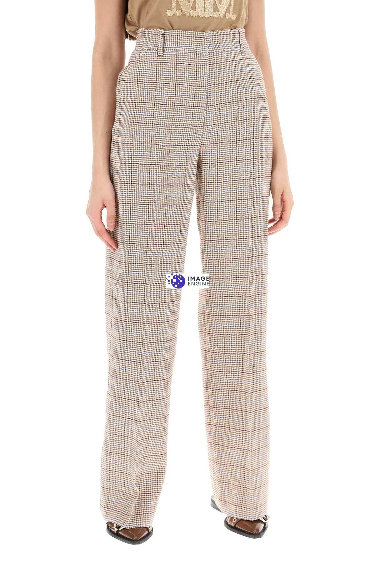 Pantaloni Freda in pied de poule