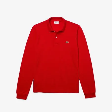 Polo Uomo Manica Lunga LACOSTE L1312 240 Rosso