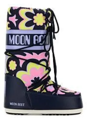 Printed canvas and synthetic leather Icon boots     