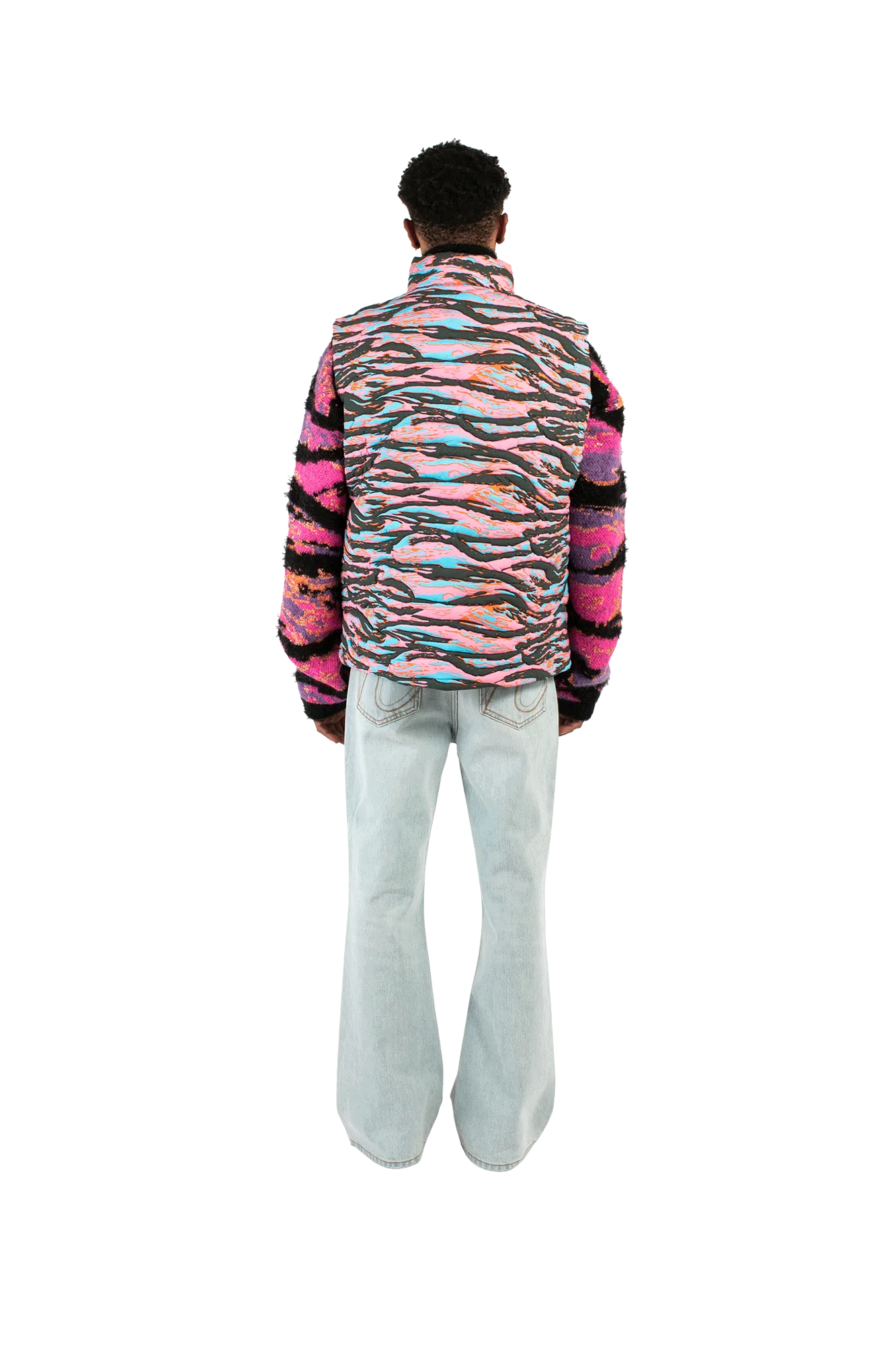 Printed Quilted Puffer Vest