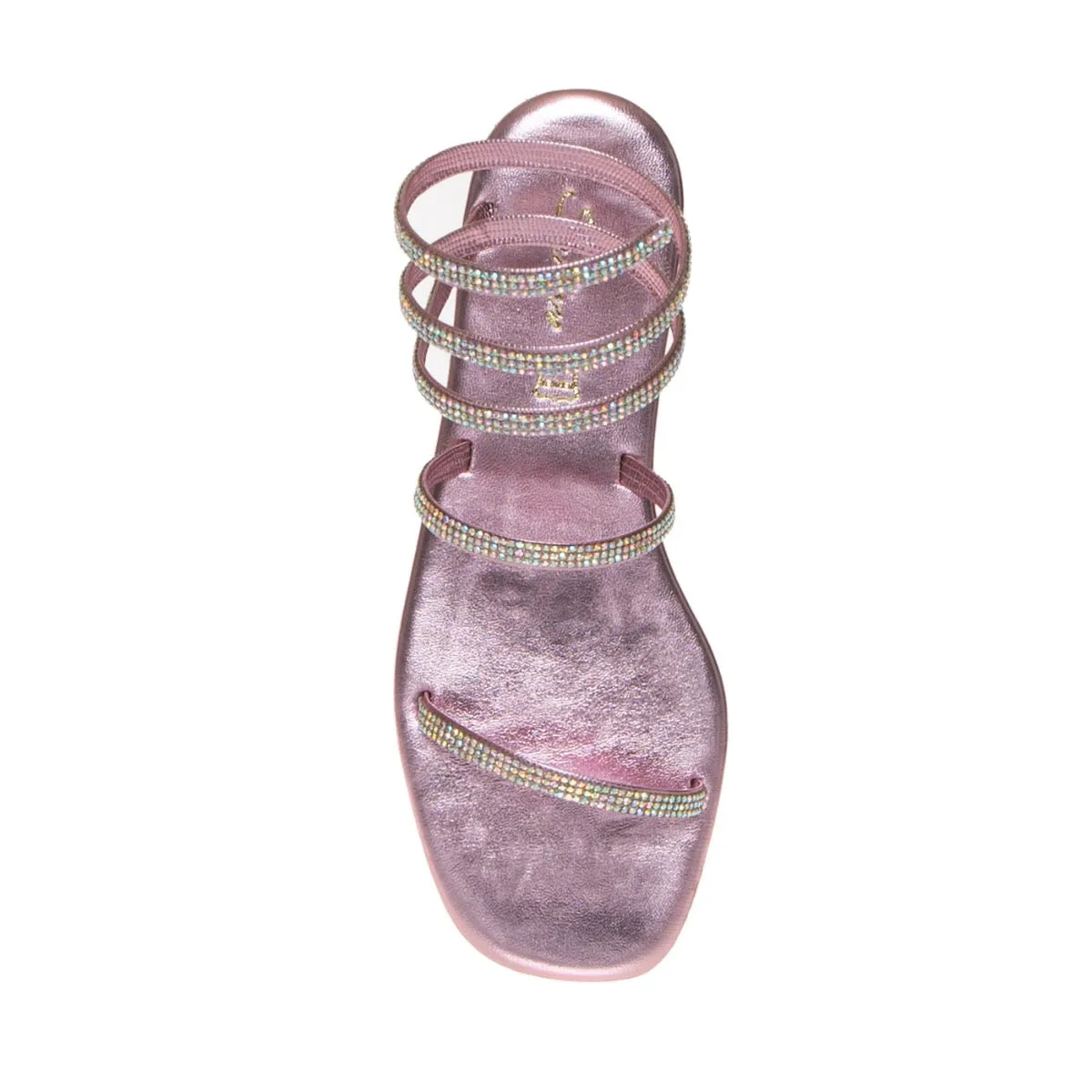 SAN PIERO E34006 SANDALO SCHIAVA ROSA STRASS  