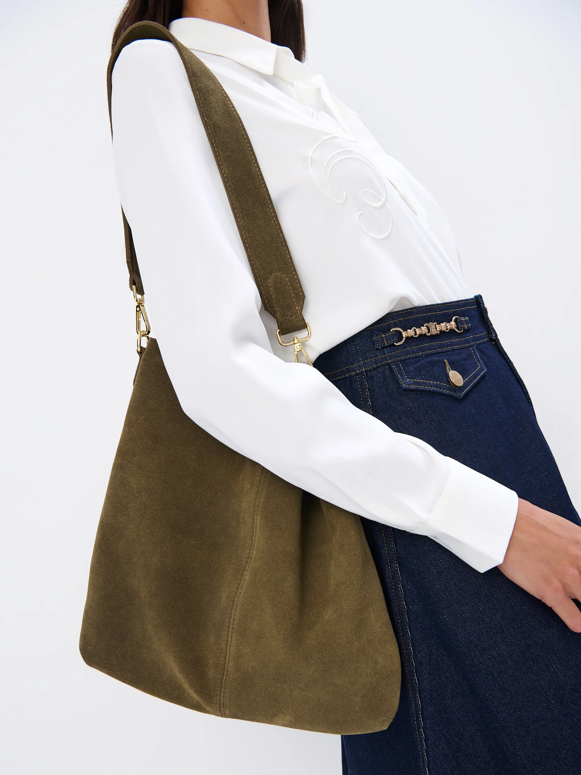 Suede bag