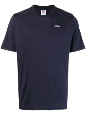 t-shirt blu logopatch
