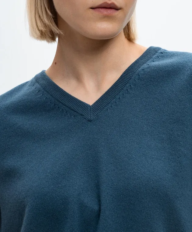 The Row Pullover in cashmere blu Gracy 8087Y556