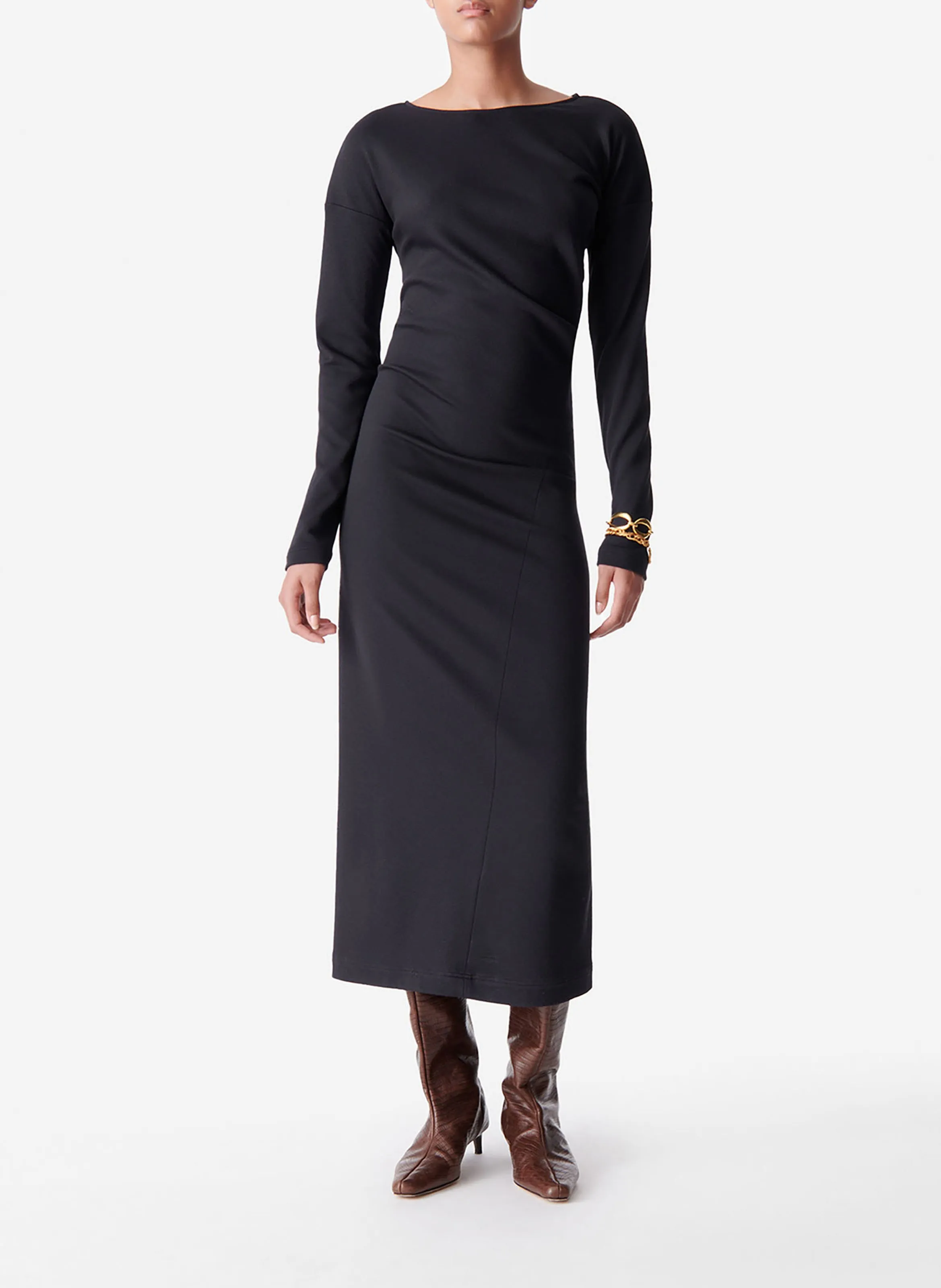  VANESSA BRUNO   DALAMEE - Abito longuette con collo rotondo | Blu