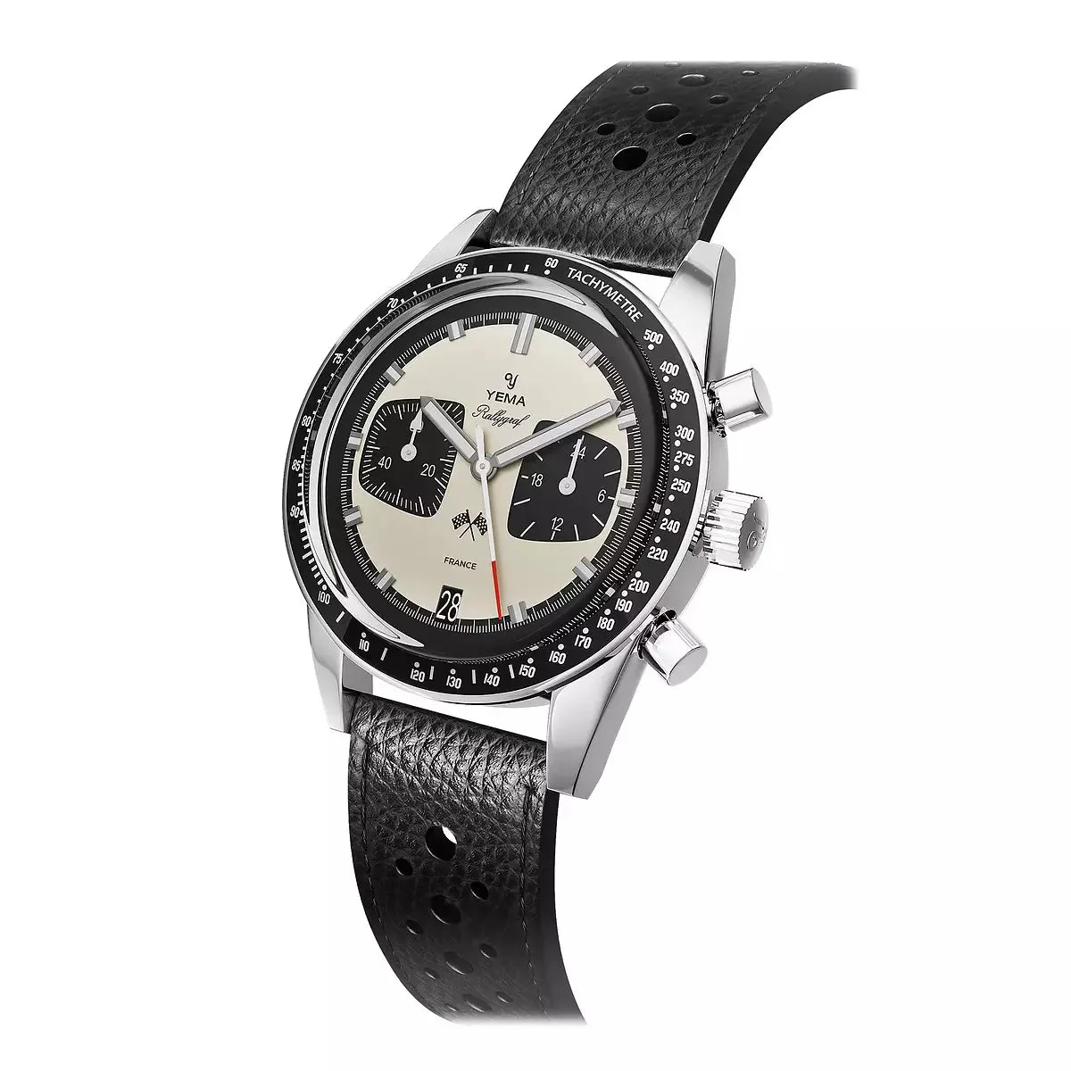 Yema Rallygraf Meca-Quartz Panda Bianco YMHF1580-BA